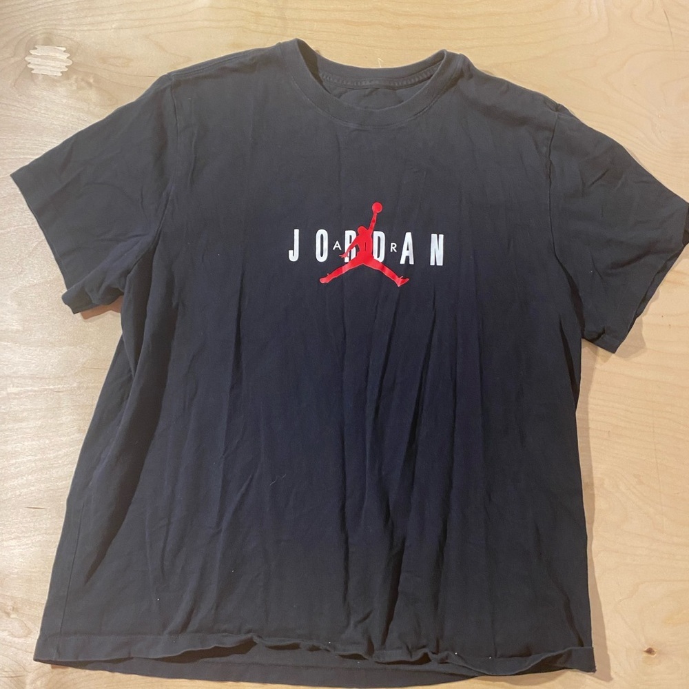 Jordan Black Graphic T-Shirt for Men XXL (PW) - Picture 2 of 10